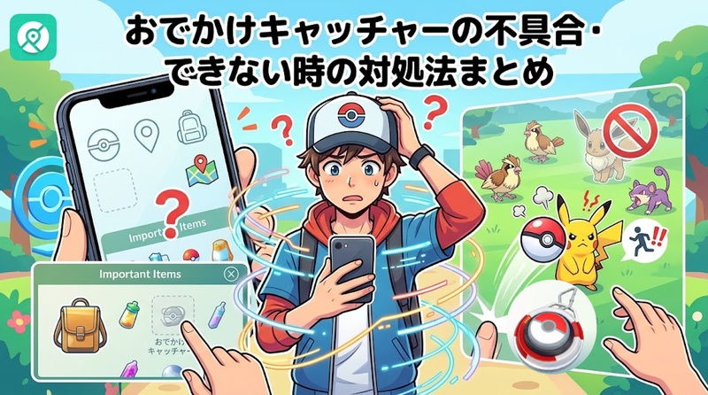おでかけキャッチャー 不具合 できない 対処法