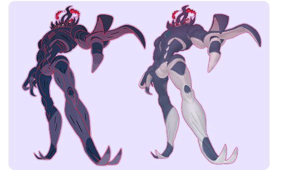 キョダイマックス オーロンゲと色違いキョダイマックス オーロンゲ