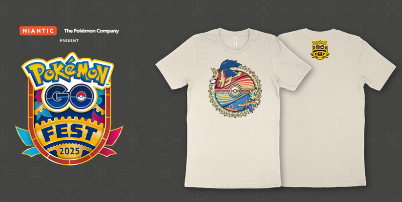 ポケモンGOフェス2025の記念Tシャツ