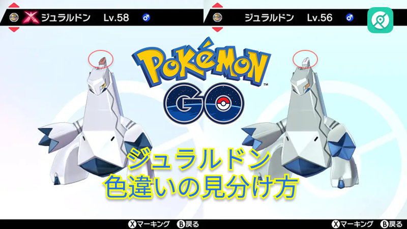 色違いジュラルドンの見分け方