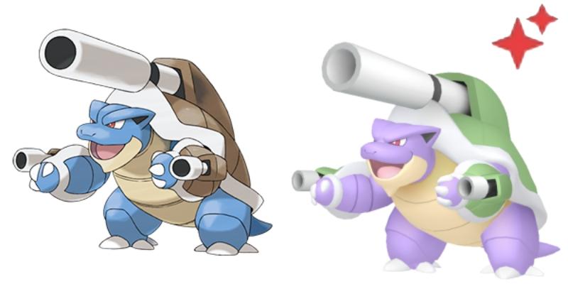 ポケモン go メガ カメックス色違い