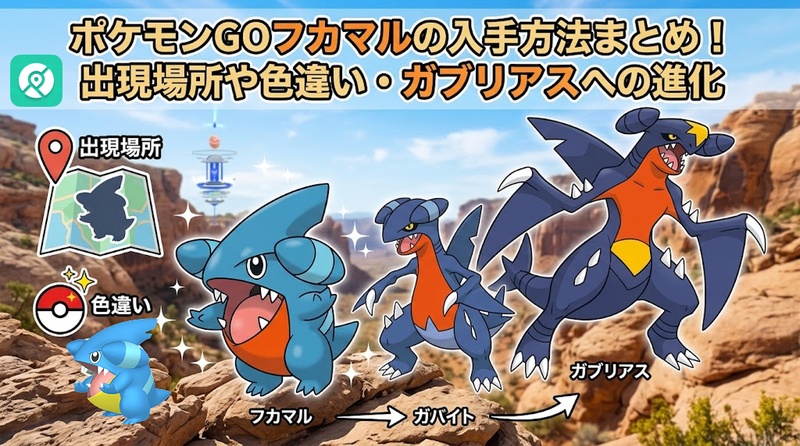ポケモンGO フカマル 入手方法