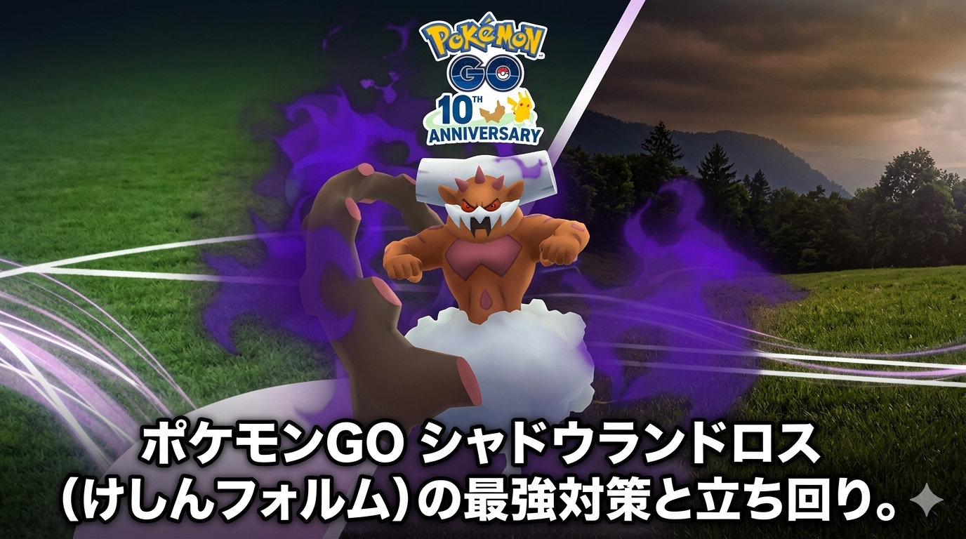 ポケモンGO シャドウランドロス けしんフォルム 対策