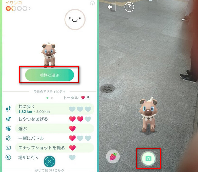 ポケモンgoスナップショット相棒ポケモン