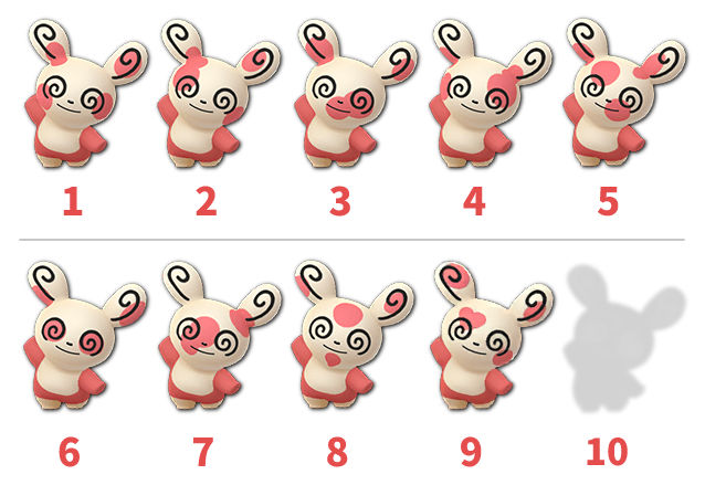 ポケモンGOパッチール模様種類