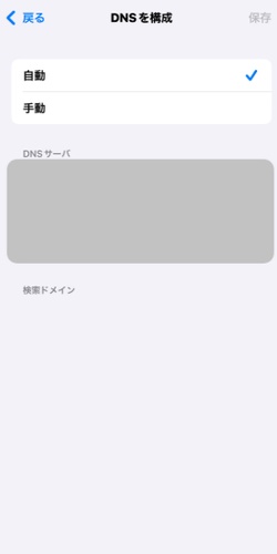 DNS設定 自動に戻す
