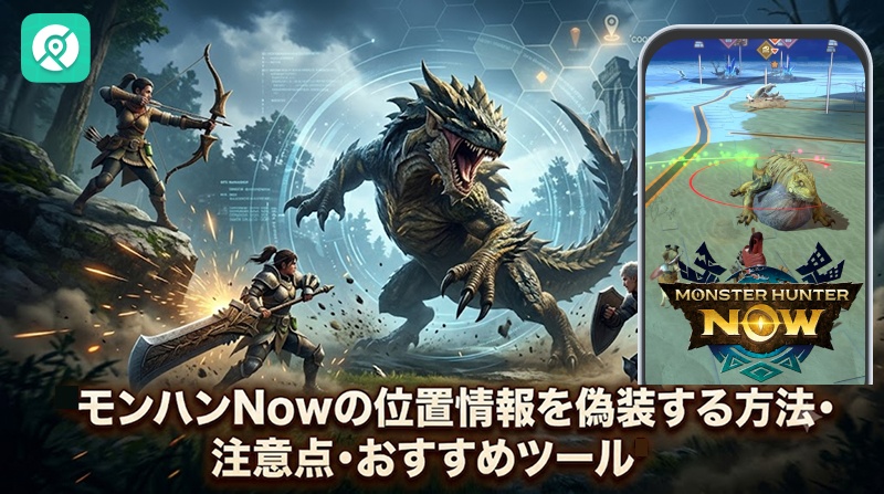 モンハンNow 位置情報 偽装 方法 注意点 ツール