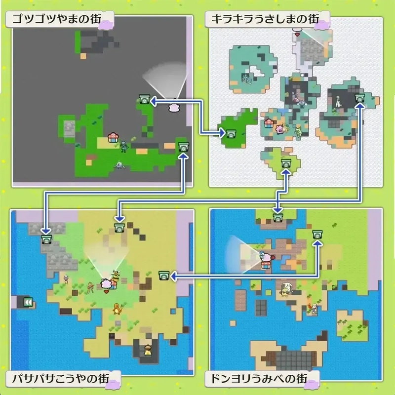 ポケモン ポケピア メインストーリー エリア