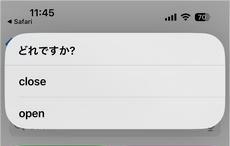 ショートカットアプリで「Open」をタップ