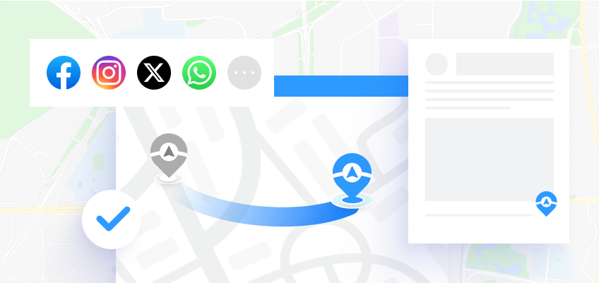 SNSアプリ 位置 変更